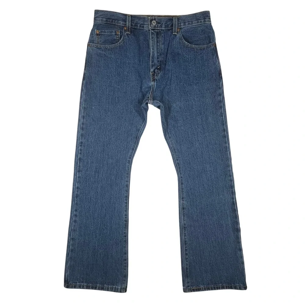 Levi's 517 Bootcut Jeans Mens 34x30 Blue Medium Wash Denim Cotton Classic